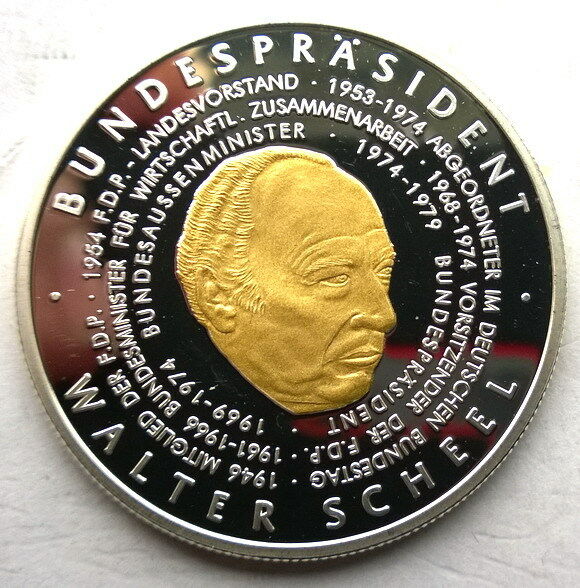 Read more about the article Togo 2006 German President-Walter Scheel 1000 Francs Silver Coin Proof