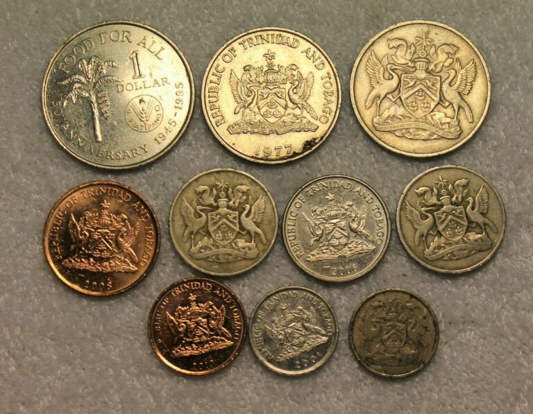 Read more about the article set of 10 different coins from Trinidad and tobago