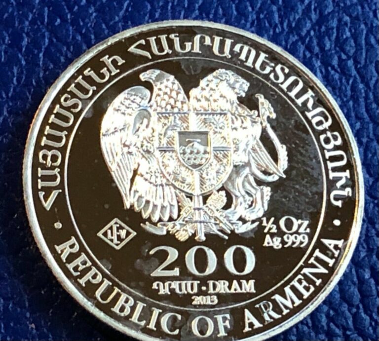 Read more about the article 2013 1/2 oz Armenia Silver Noahs Ark Coin (BU)