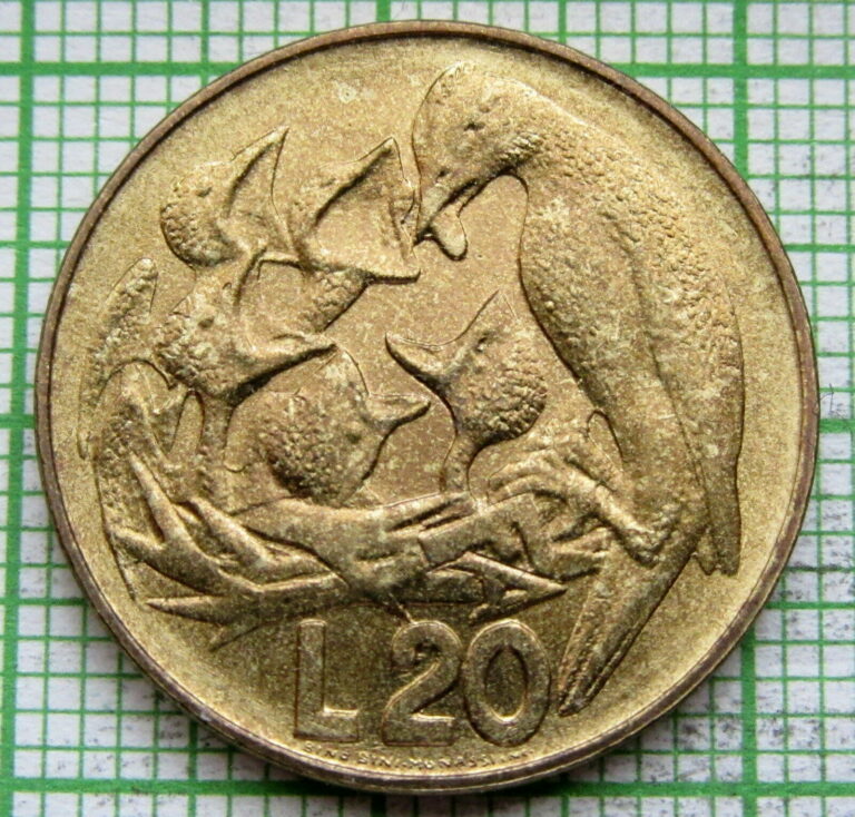 Read more about the article SAN MARINO 1975 20 LIRE  Bird Feeding Its Nestlings  FAO SERIES  UNC