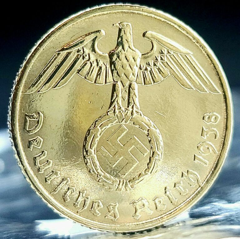 Read more about the article Nazi Germany *Beautiful* Genuine WW2 5 Reichspfennig (Pfennig) Bronze Coin