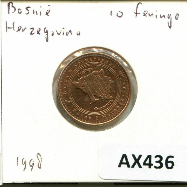 Read more about the article 10 FENINGA 1998 BOSNIA AND HERZEGOVINA Coin #AX436.U