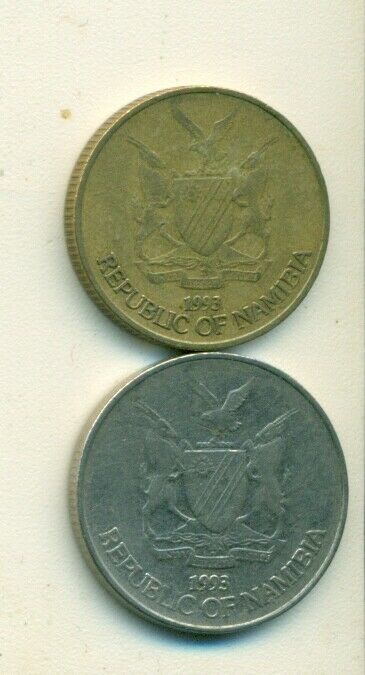 Read more about the article 2 DIFFERENT COINS from NAMIBIA – 50 CENTS and 1 DOLLAR (BOTH DATING 1993)