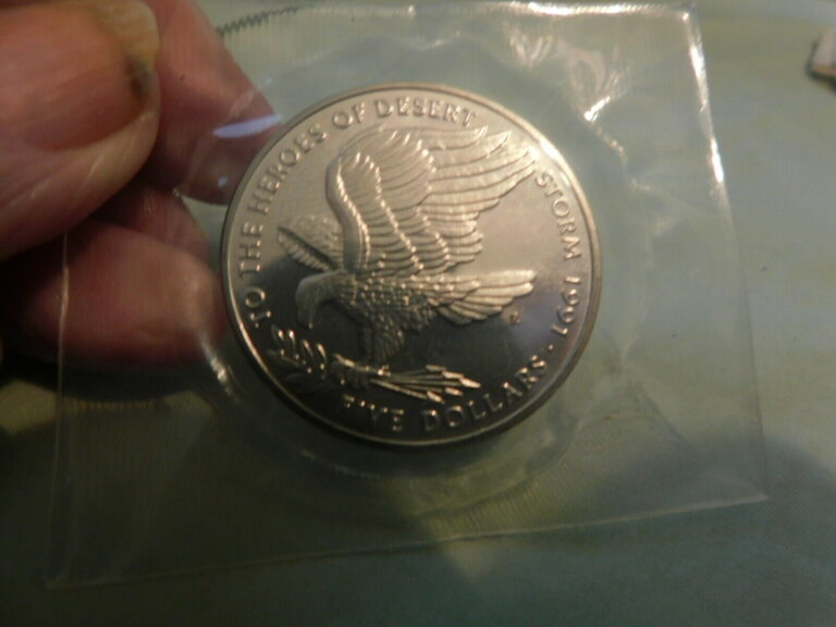 Read more about the article 1991 Marshall Islands Heros Of Desert Storm 5 Dollar Commemorative Coin