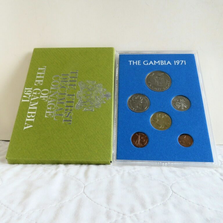 Read more about the article THE GAMBIA 1971 6 COIN PROOF SET – sealed pack/cover