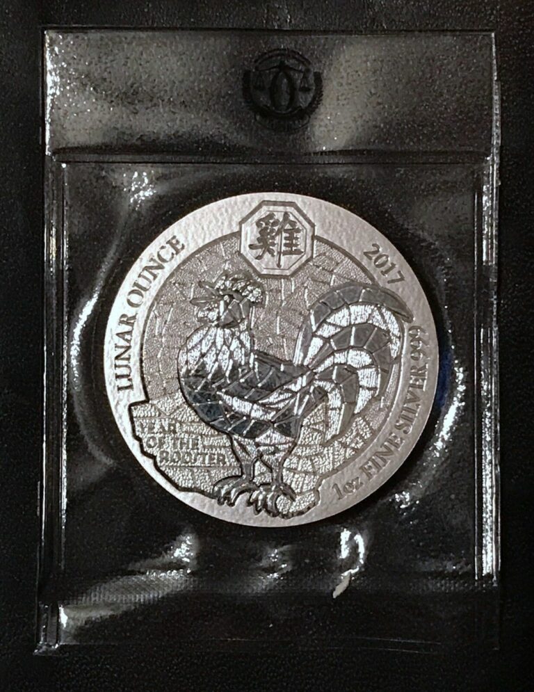 Read more about the article 2017 Rwandan Lunar Year Of The Rooster 1 oz .999 Silver BU Round Bullion Coin