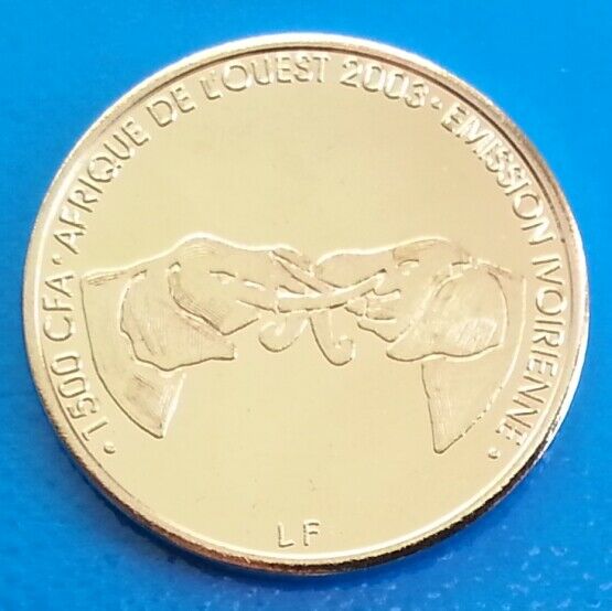 Read more about the article Ivory Coast 1500 CFA francs 2003 UNC Elephant unusual coin