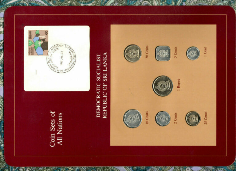 Read more about the article Coin Sets of All Nations Sri Lanka UNC 1978 but Rupee  25 and 50 Cents 1982