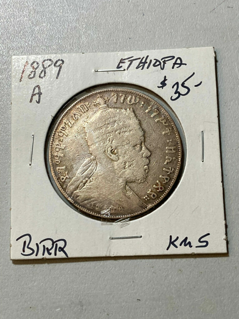 Read more about the article 1889 A ETHIOPA BIRR COIN