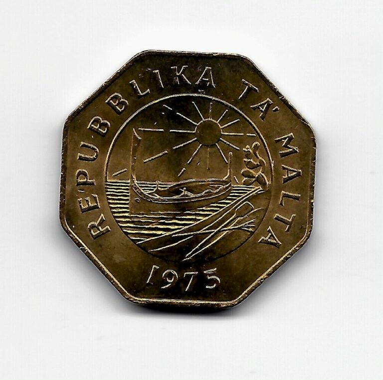 Read more about the article World Coins – Malta 25 Cents 1975 Coin KM# 29   BU UNC