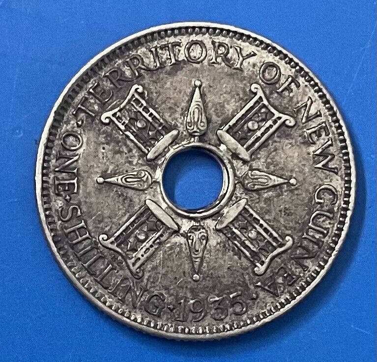 Read more about the article 1935 Papua New Guinea Shilling.. 92.5% Silver Coin