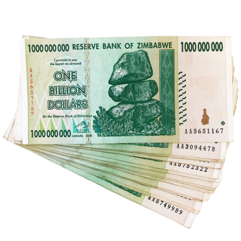 Read more about the article Zimbabwe 1 One Billion Dollar Bill Banknote Paper Money – Pre Trillion Series