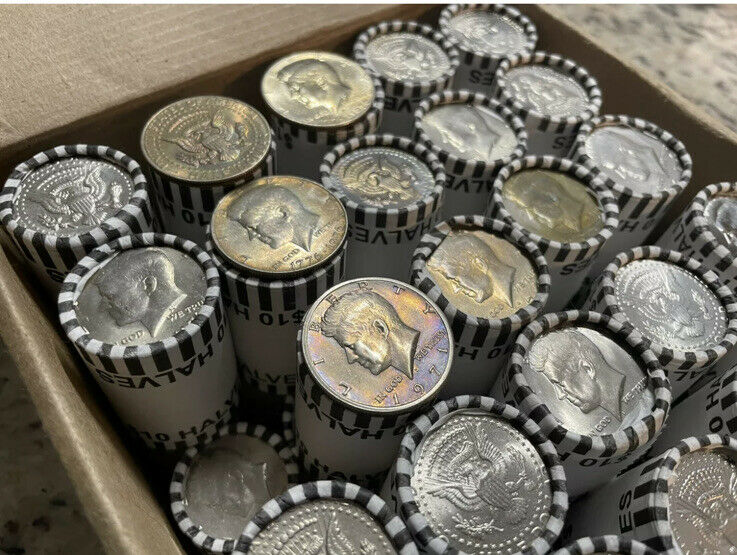 Read more about the article 1 OBW US Kennedy Half Dollar Roll Unsearched 40% or 90% Possible 20 Coin Lot 50¢