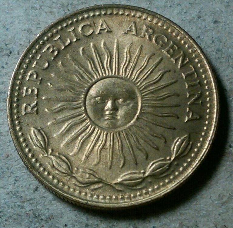 Read more about the article Argentina 1 peso 1976 golden sun coin