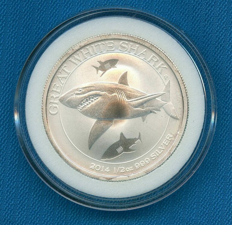 Read more about the article 2014 Australia Great White Shark 1/2 oz .999 Silver $0.50 #9 Elizabeth II Coin