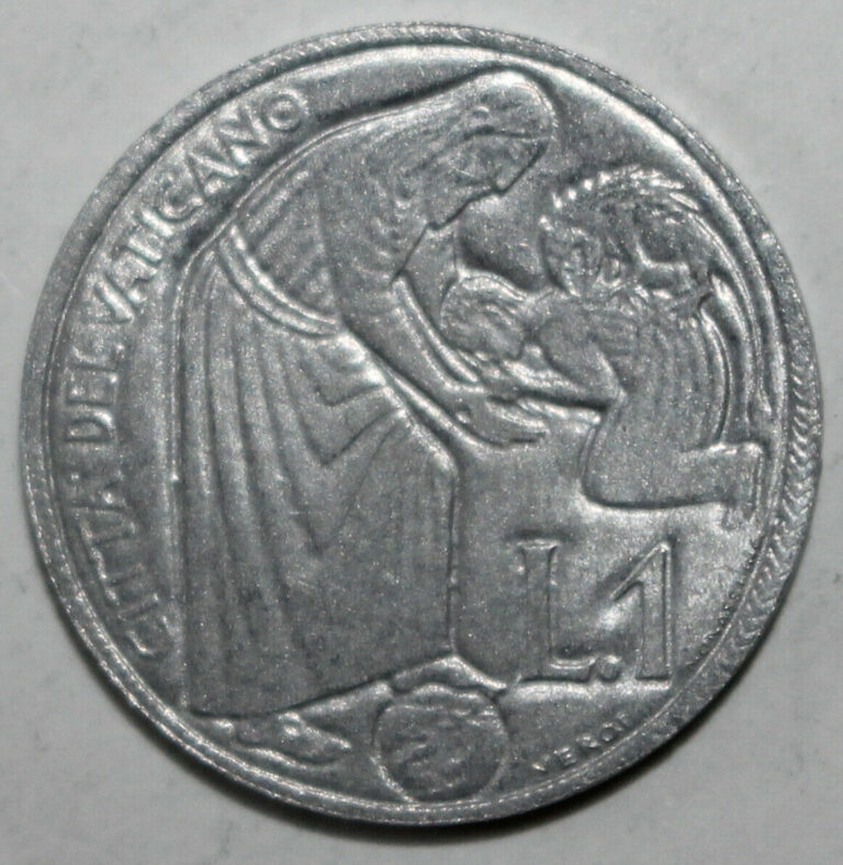 Read more about the article Vatican City 1 Lira Coin 1975 KM# 124 Pope Paul VI Holy Year One