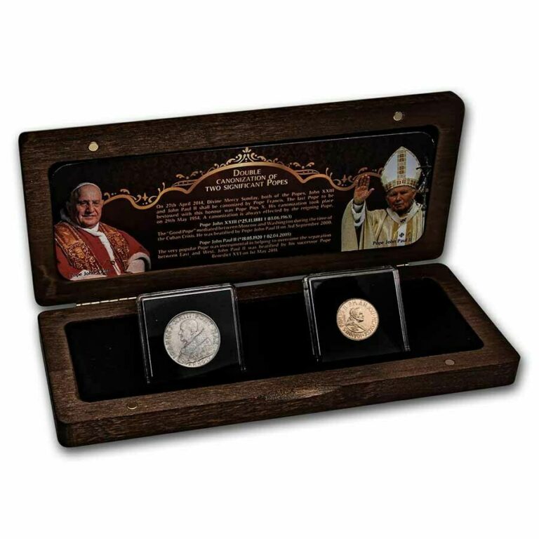 Read more about the article Vatican City Double Canonization 2-Coin Set BU – SKU#232682