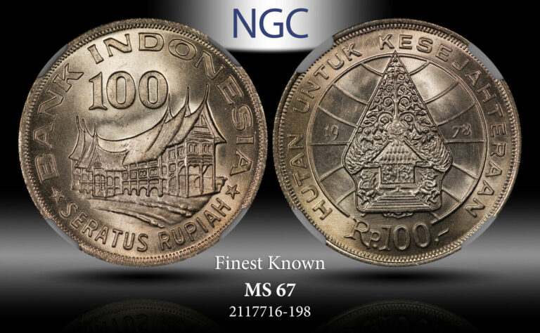 Read more about the article 1978 INDONESIA 100 RUPIAH FORESTRY FOR PROSPERITY UNC NGC MS 67 FINEST KNOWN