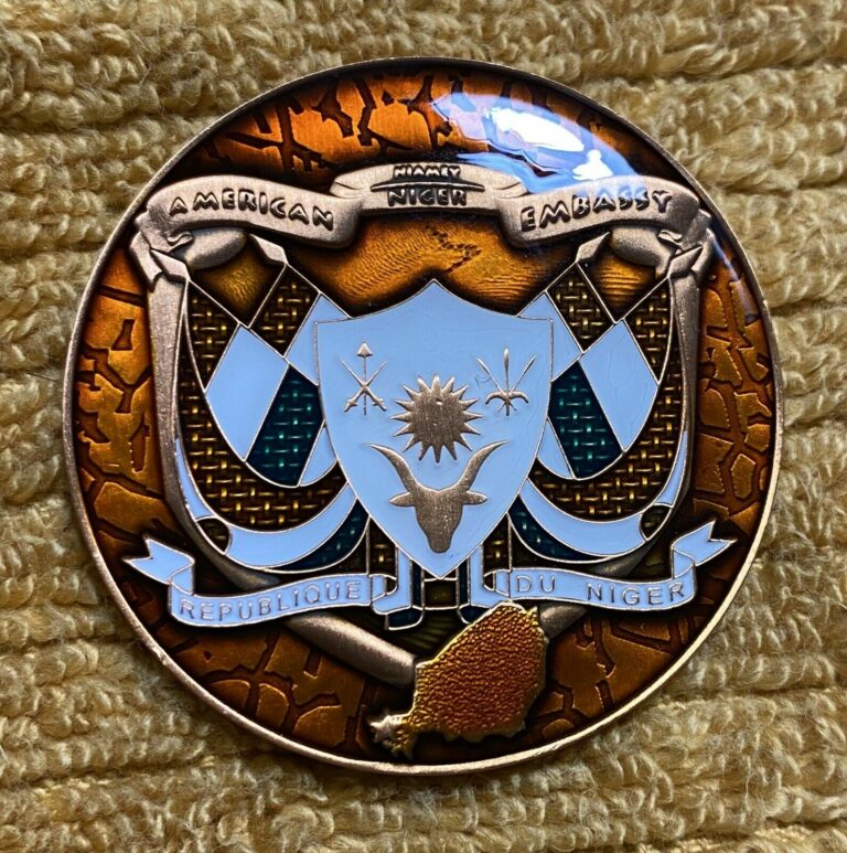 Read more about the article MSG-Det Marine Security Guard Detachment Niamey  Niger Challenge Coin