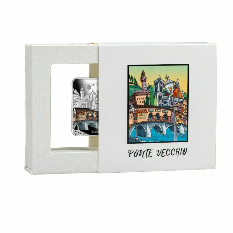 Read more about the article PONTE VECCHIO – FLORENCE – 2021 1000 CFA Pure Silver Colored Coin Cameroon