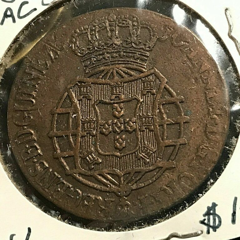 Read more about the article 1814 ANGOLA 1 MACUTA LARGE SCARCE COPPER COIN NEAR UNCIRCULATED