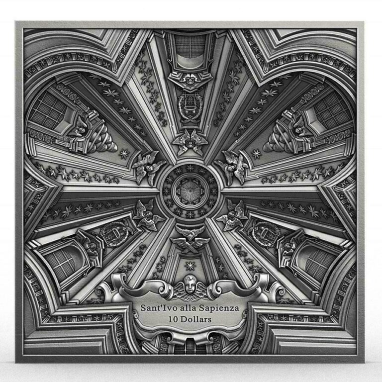 Read more about the article SANT IVO ALLA SAPIENZA CEILING – 2021 100 GRAM 3D CONCAVE PURE SILVER COIN SAMOA