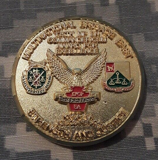 Read more about the article KFOR 5A KFOP NATO MNB-E Kosovo 1999 MP Police (RARE) Military Challenge Coin