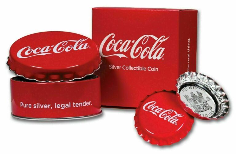 Read more about the article Beautiful 2018 $1 Coca Cola Collectible Bottle Cap Shaped 999 fine SILVER COIN