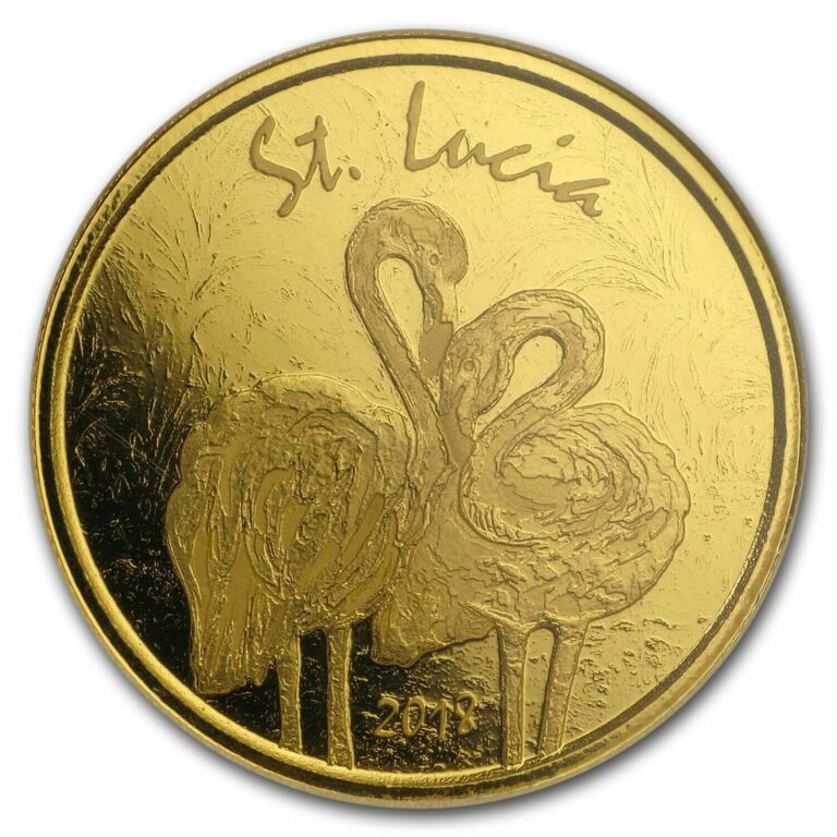 Read more about the article 2018 St. Lucia 1 oz Gold Pink Flamingo BU – SKU#182203