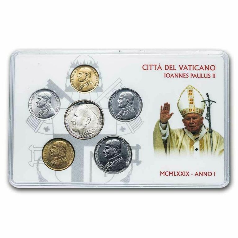 Read more about the article 1979 Vatican City Pope John Paul II 6-Coin Set BU – SKU#232677