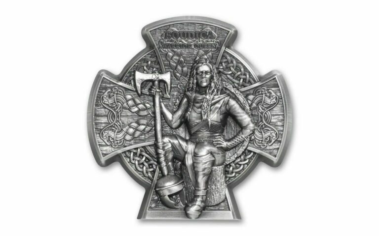 Read more about the article 2020 £5 Isle of Man Boudica 3 oz Antique Silver Coin