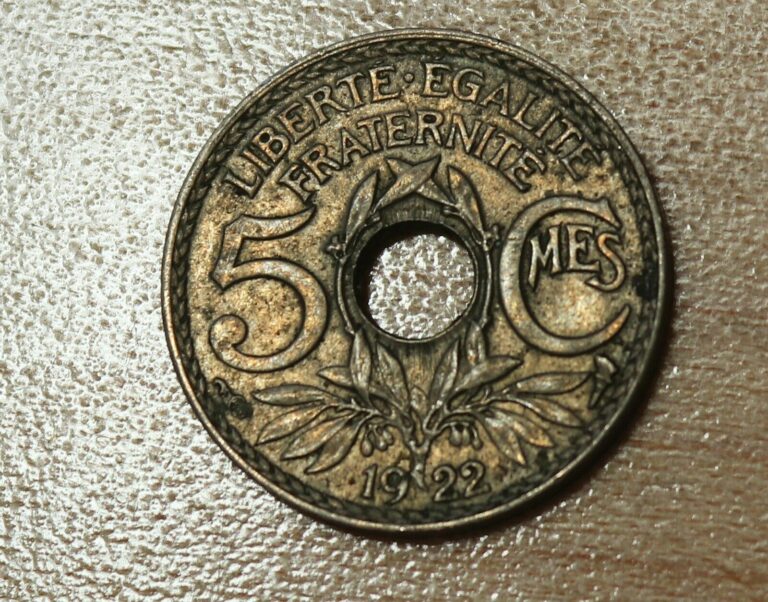 Read more about the article 1922 France 5 Centimes Paris Mint