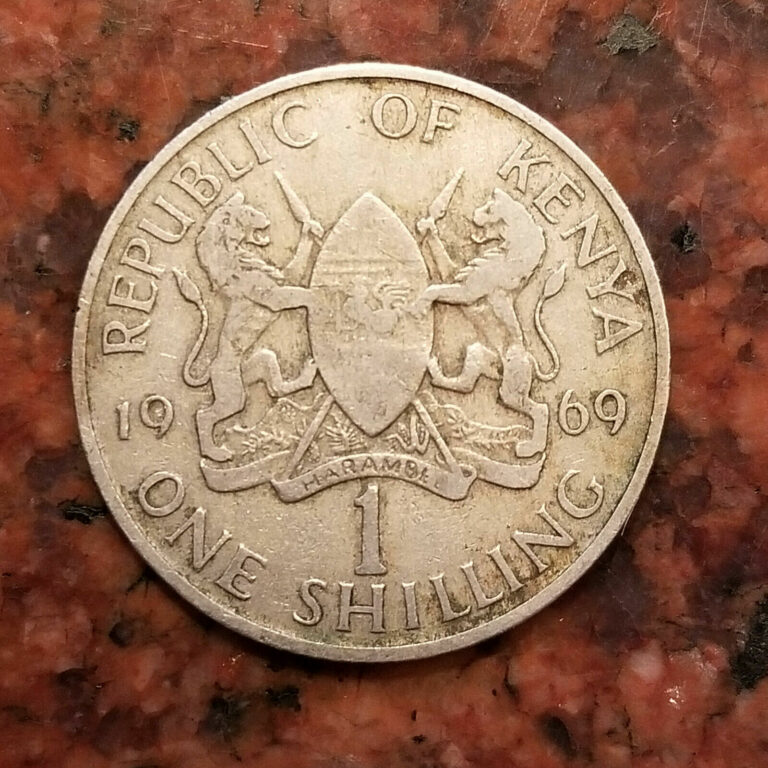 Read more about the article 1969 KENYA ONE SHILLING COIN – #A6771