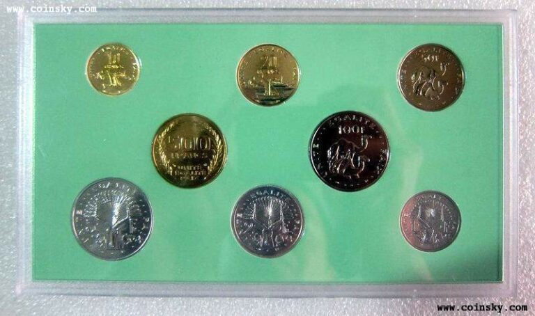Read more about the article DJIBOUTI 8 Coins 1999 Official Mint Set KM MS2