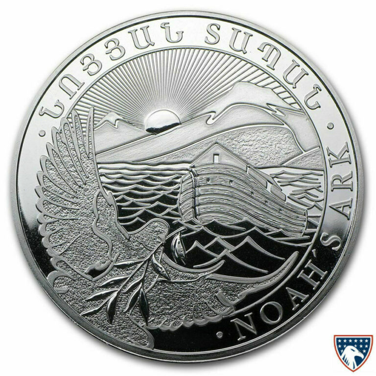 Read more about the article 2013 1/2 oz Armenia Silver Noahs Ark Coin (BU)