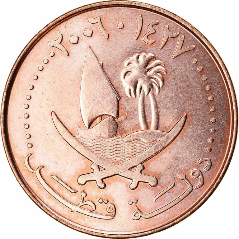 Read more about the article [#788369] Coin  Qatar  10 Dirhams  2006/AH1427  Paris  MS(63)  Bronze