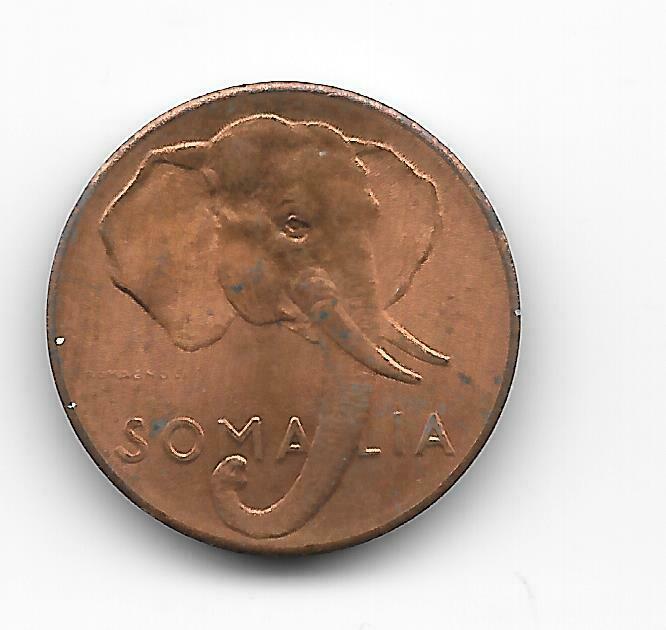 Read more about the article 1950 SOMALIA 1 centesimo Elephant UNC