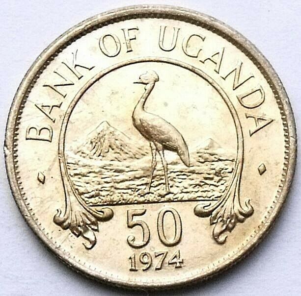 Read more about the article UGANDA 50 CENTS 1974 – BIRD EAST AFRICAN CROWNED CRANE COPPER-NICKEL AU-UNC COIN