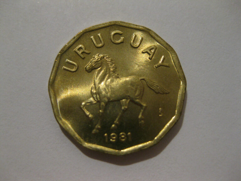 Read more about the article Uruguay 1981 10 centesimos HORSE coin  nice Uncirculated coin animal