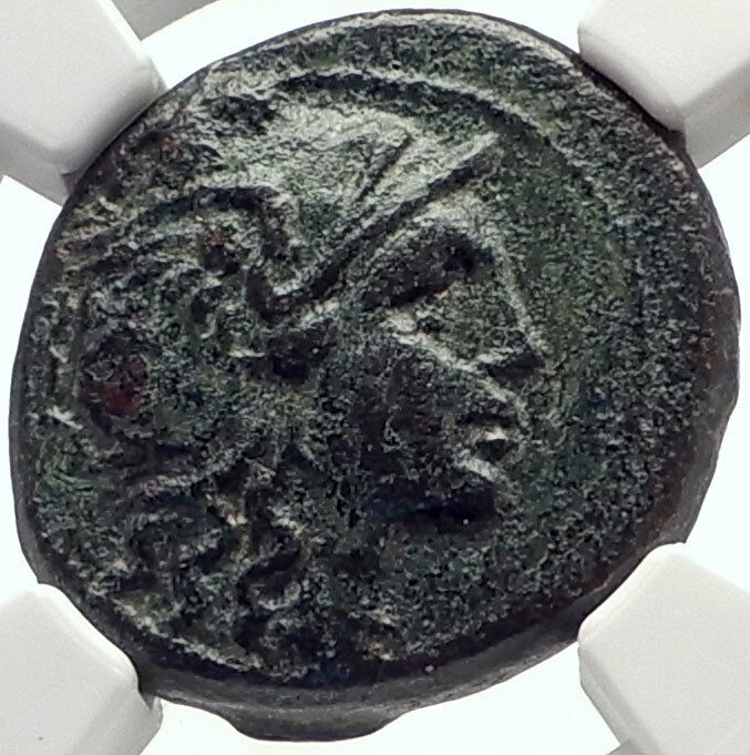 Read more about the article THESSALONICA In MACEDONIA Rare R1 Authentic Ancient Greek Coin w ROMA NGC i70145