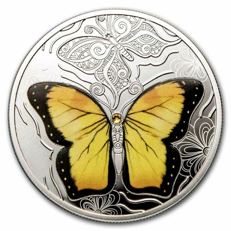 Read more about the article 2021 Cameroon Silver Colorful World of Butterflies – SKU#232473