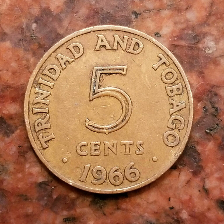 Read more about the article 1966 TRINIDAD AND TOBAGO 5 CENTS COIN – #A7053