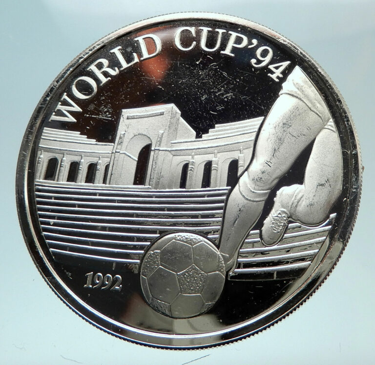 Read more about the article 1992 SAMOA 1994 FIFA US World Cup Soccer Football Proof Silver 10T Coin i80961