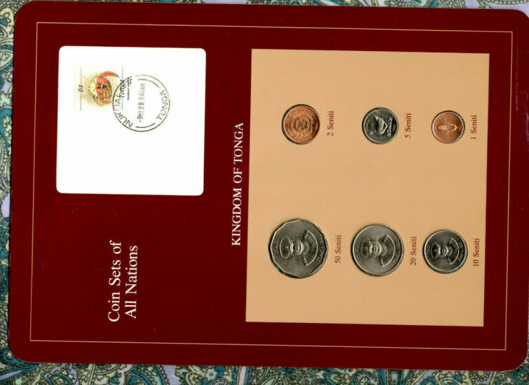 Read more about the article Coin Sets of All Nations Tonga UNC 1 2 5 10 20 50 Seniti 1981 9MY88