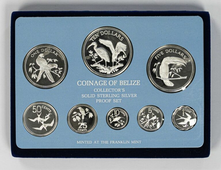 Read more about the article Belize 1980 8 Coin Proof Year Set – Original Box and COA