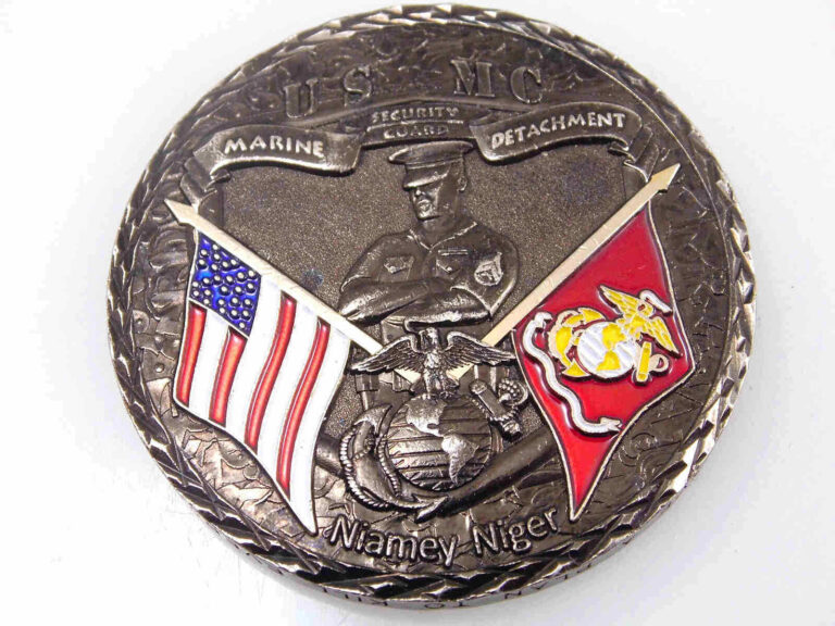 Read more about the article US MARINE DETACHMENT NIAMEY NIGER AMERICAN EMBASSY CHALLENGE COIN