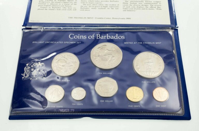 Read more about the article 1977 Coinage Of Belize 8 Coin Set in Plastic w/ Soft Case and CoA