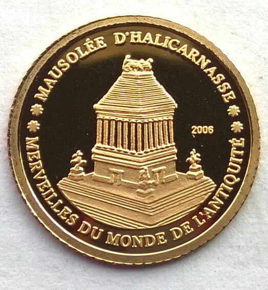 Read more about the article Ivory Coast 2006 Mausoleum 1500 Francs Gold Coin Proof