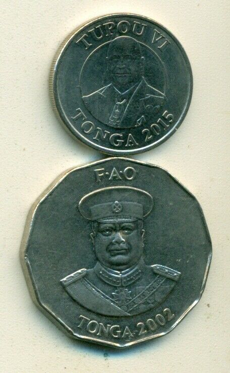 Read more about the article 2 DIFFERENT 50 SENTI COINS from TONGA DATING 2002 and 2015 (2 DIFFERENT TYPES)