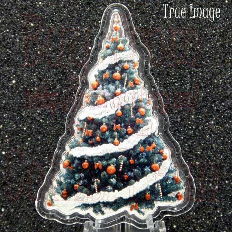 Read more about the article 2020 – Holiday Tree – $2 Pure Silver Christmas Tree Coin Solomon Islands by PAMP